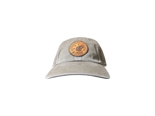 Driftwood Leather Patch Buckle Hat