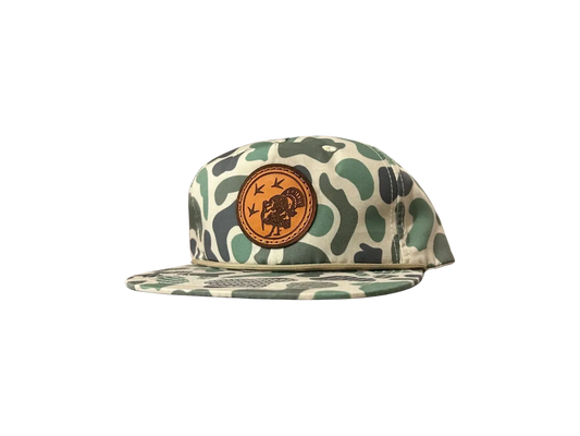 Old School Marsh Leather Patch Hat