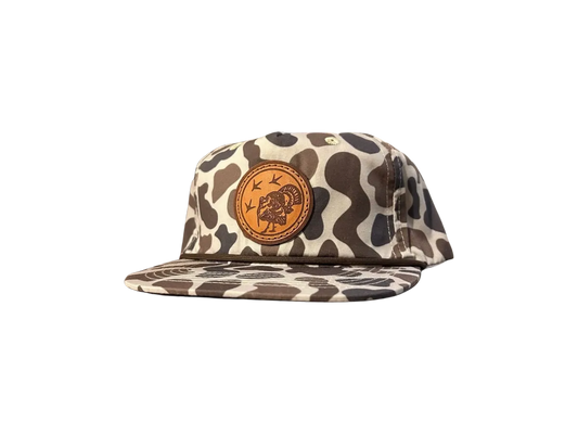 Slough Old School Leather Patch Hat