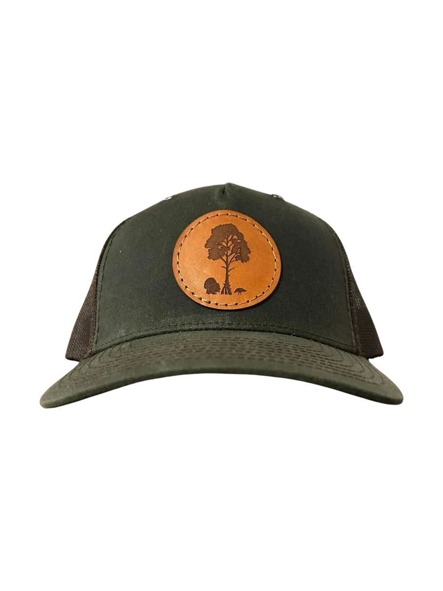 Leather Patch Tree and Turkeys