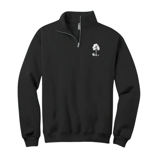 Black Quarter Zip Pull Over