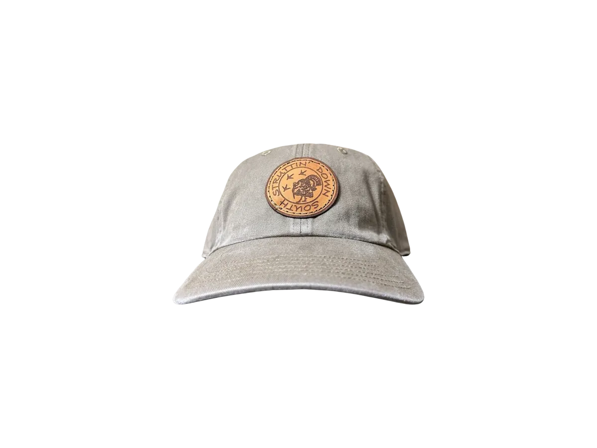 Driftwood Leather Patch Buckle Hat