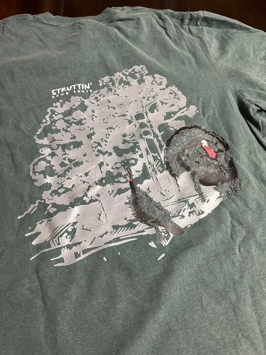 Comfort Color Blue Spruce Pocket T-Shirt