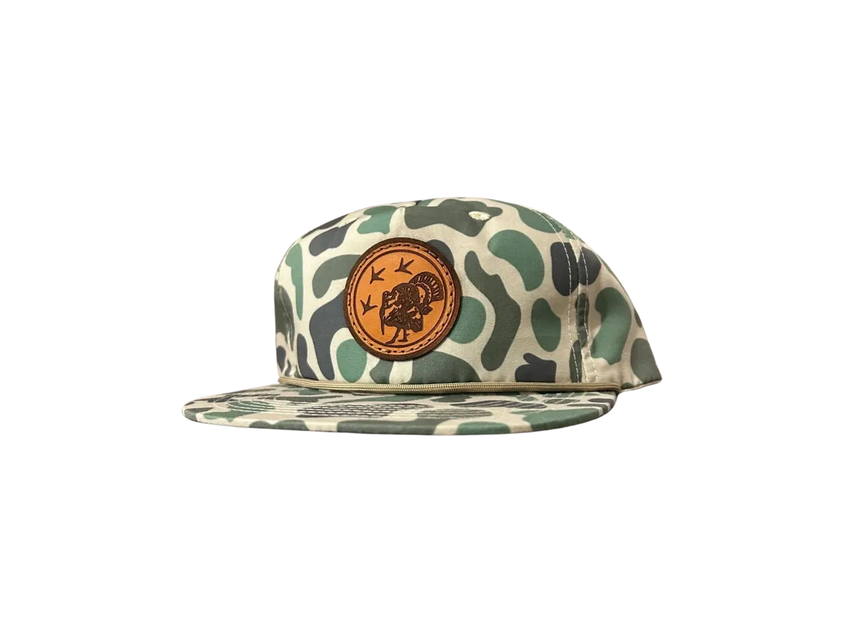 Old School Marsh Leather Patch Hat